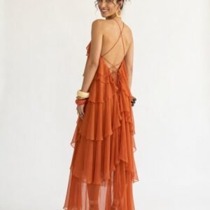 Wanderlust Ruffled Tiered Maxi Dress