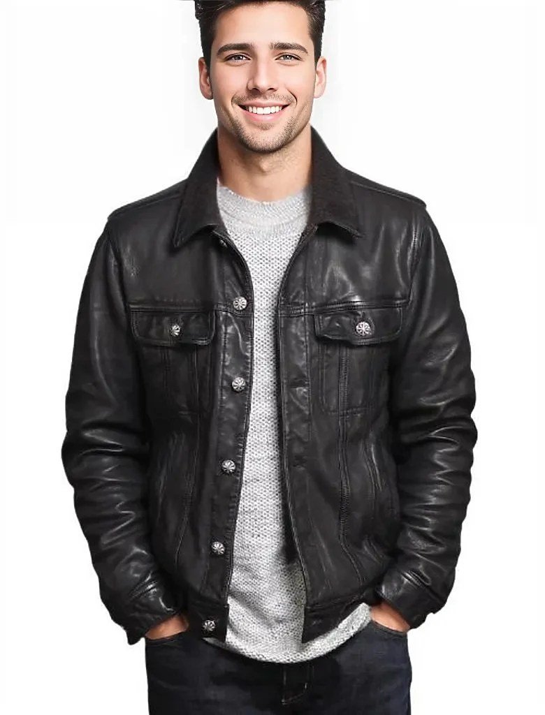 Men's Sheepskin Leather Jacket