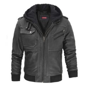 Oliver Men's Leather Bomber Jacket